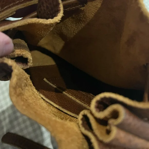 Brown Leather Bucket Bag - Picture 5 of 8
